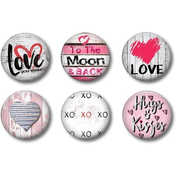Heart Fridge Magnets ations - Cute Locker Magnets For Teen Girls - Whiteboard Office or Refrigerator Gift Set ( s)