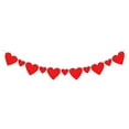 thumbnail image 1 of Heart Garland,Valentines Day Decorations,1 Strips Valentines Day Garland - Felt Heart Garland Banner for Mantle,Wall,Party Valentine Decorations - Hanging Hearts Decorations for Valentine Decor, 1 of 9