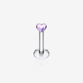 thumbnail image 1 of Heart Gem Top Internally Threaded Labret, 1 of 2