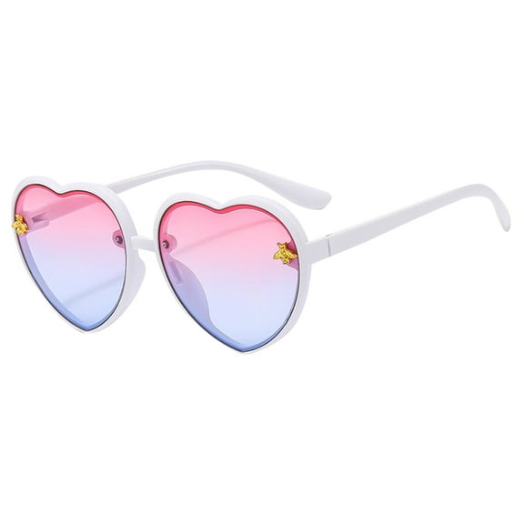 Heart Glasses Personality Candy Color Sunglasses Retro Love Sunglasses
