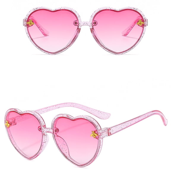Heart Glasses Personality Candy Color Sunglasses Retro Sunglasses Groomsmen Crash Landing on You Rhinestone Glasses Frames for Women Women compatible with Polarized Glasses 80s Vintage Womens