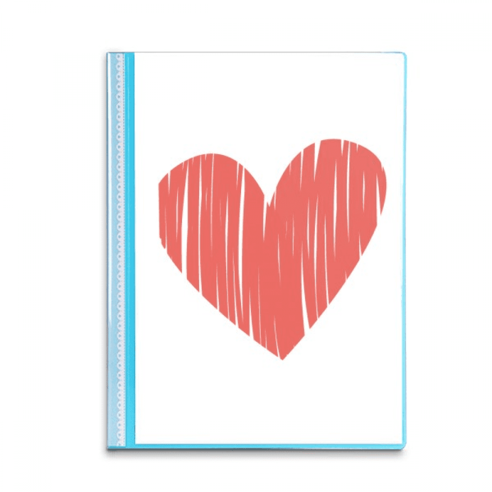 Heart Graffiti Valentine's Day Book Sheet Protectors Portfolio Binder Folder