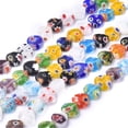 thumbnail image 1 of Heart Handmade Millefiori Glass Beads Strands Mixed color 8x8x3mm Hole: 0.5mm 48pcs/strand 13.7 inch, 1 of 5
