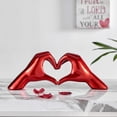 thumbnail image 1 of Heart Hands // Metallic Red, 1 of 4