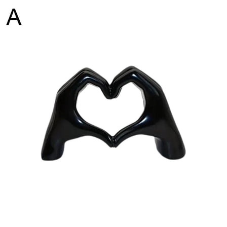 Heart Hands Sculpture Decor, Love Hand Statue Room Decoration, Love Finger Sculpture for Shelf Coffee Table Office Bedroom Bookshelf Small Ornament Home Decoration