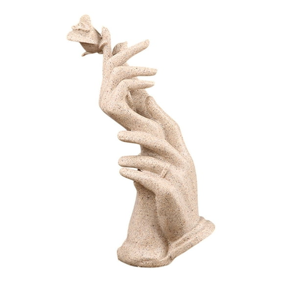 Heart Hands Sculpture Decor for Love, Happiness and Growing Old Together, Decor Hand Sculpture for Living Room Bedroom Shelf Coffee Table Centerpiece, Gifts for Couples