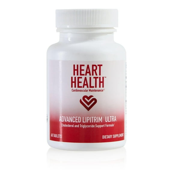 Heart Health Advanced LipiTrim Ultra Supplement - Citrus Bergamot for Cholesterol and Triglyceride Support, Garlic Extract, Antioxidant Formula for Blood Glucose & Cardiovascular Health - 30 Servings