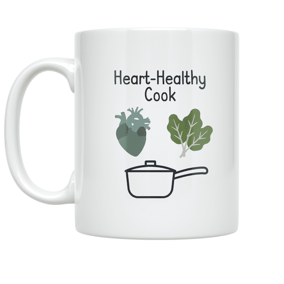 Heart-Healthy Cook Icons Design - Home Chef - 11 oz Ceramic Coffee Mug