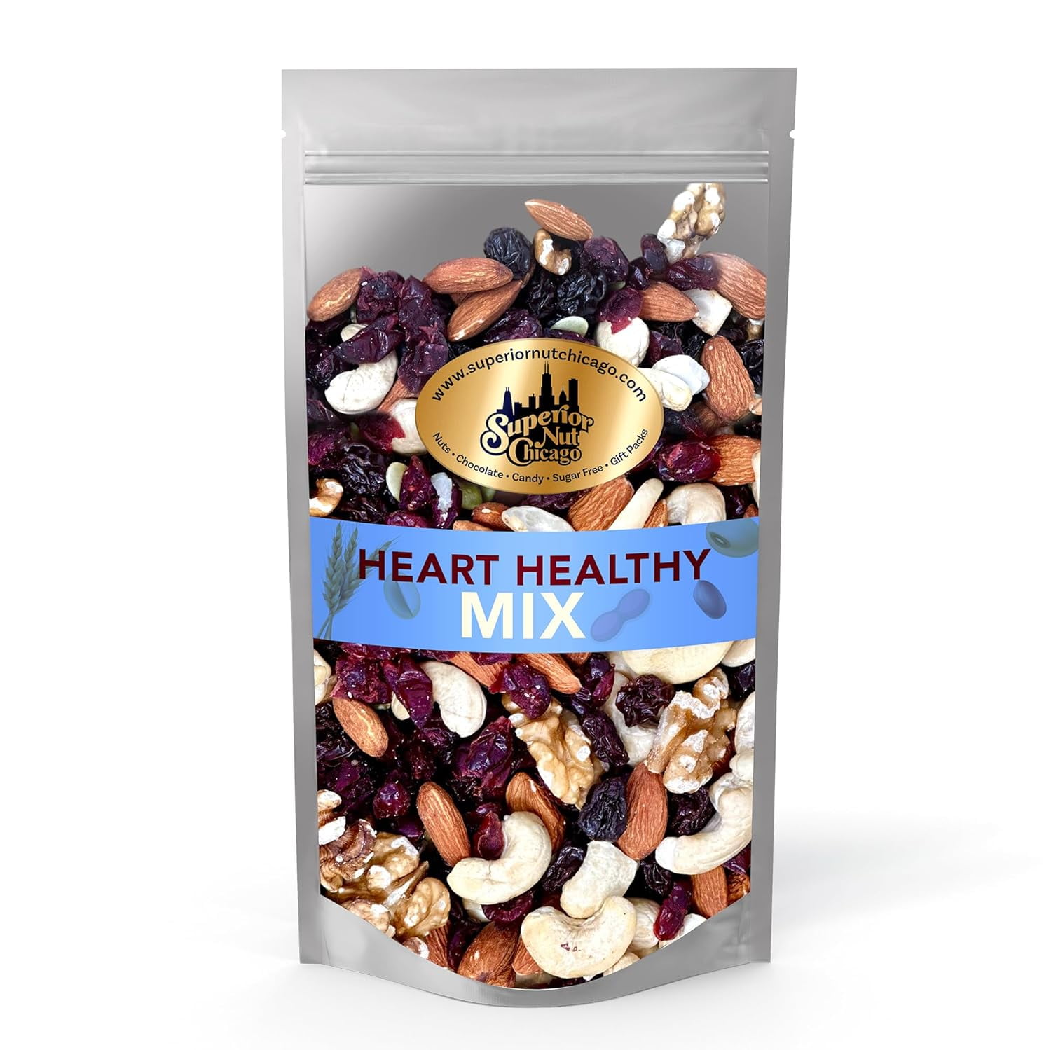Heart Healthy Mix Trail Mix s Mix w/ Cashews, Almonds, Wals, Dried
