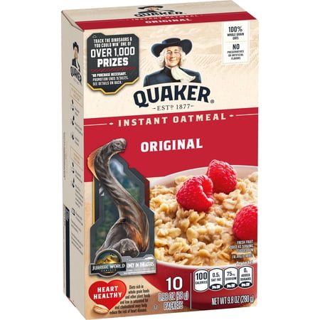 1X, Quaker 100% Whole Grain Oatmeal
