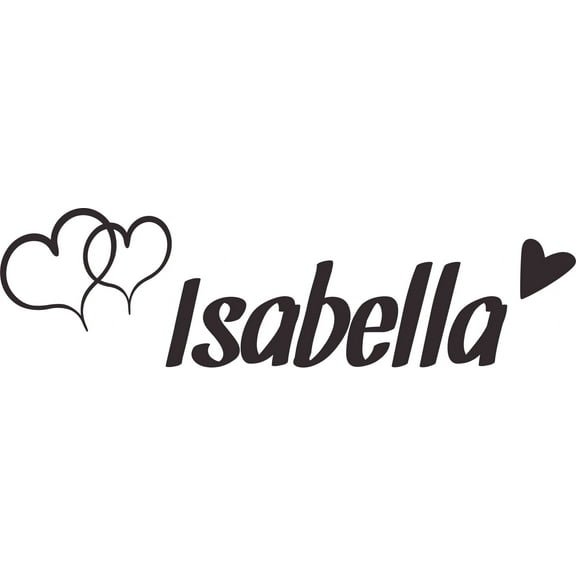 Heart Hearts Girl Girly Cute Name Customized Wall Decal - Custom Vinyl Wall Art - Personalized Name - Baby Girls Boys Kids Bedroom Wall Decal Room Decor Wall Stickers Decoration Size (20x40 inch)