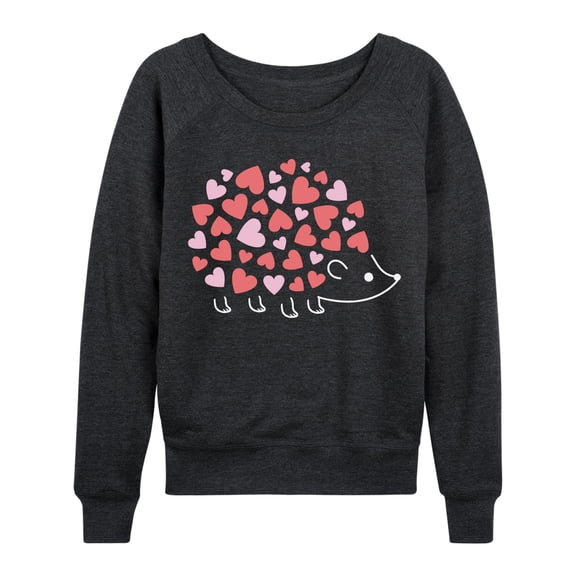 Heart Hedgehog - Women's Lightweight French Terry Long Sleeve Shirt