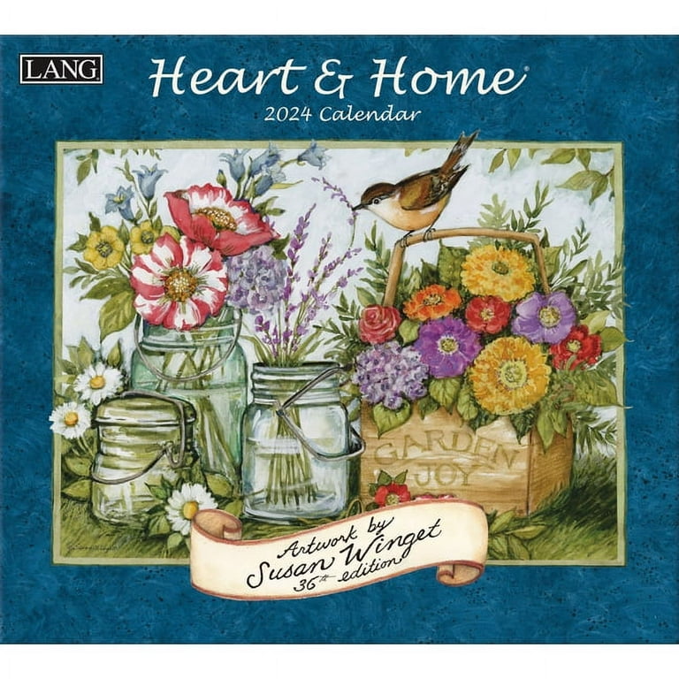Lang Heart & Home 2024 Wall Calendar Tobye Gloriane