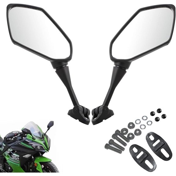 Heart Horse Motorcycle Mirrors Rear View Mirrors Compatible with CBR600 F4 F4I 1999-2006 CBR900 CBR919 CBR929 CBR954 1998-2003 RC51 RVT1000 DD250E DD300 DD350 | Motorbike Side Mirrors Fits_Premium G