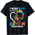 thumbnail image 1 of Heart I Wear Blue For My Son Autism Awareness Month T-Shirt, 1 of 4