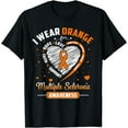 thumbnail image 1 of Heart I Wear Orange For Multiple Sclerosis Awareness Month T-Shirt, 1 of 2