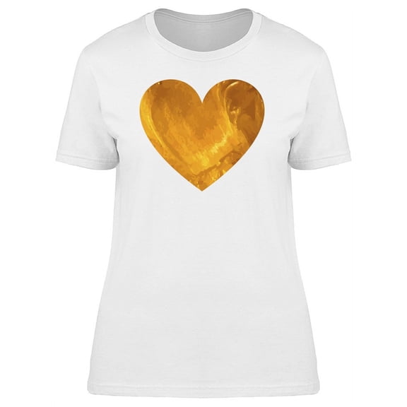 Heart In Gold Painting T-Shirt Women -Image by Shutterstock, Female Small