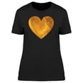 thumbnail image 1 of Heart In Gold Painting T-Shirt Women -Image by Shutterstock, Female x-Large, 1 of 2