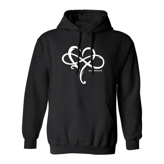 Heart Infinity and Beyond Adult Hooded Sweatshirt