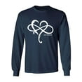 thumbnail image 1 of Heart Infinity and Beyond Adult Long Sleeve T-shirt, 1 of 3