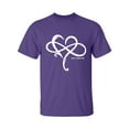 thumbnail image 1 of Heart Infinity and Beyond Adult Short Sleeve T-shirt, 1 of 4