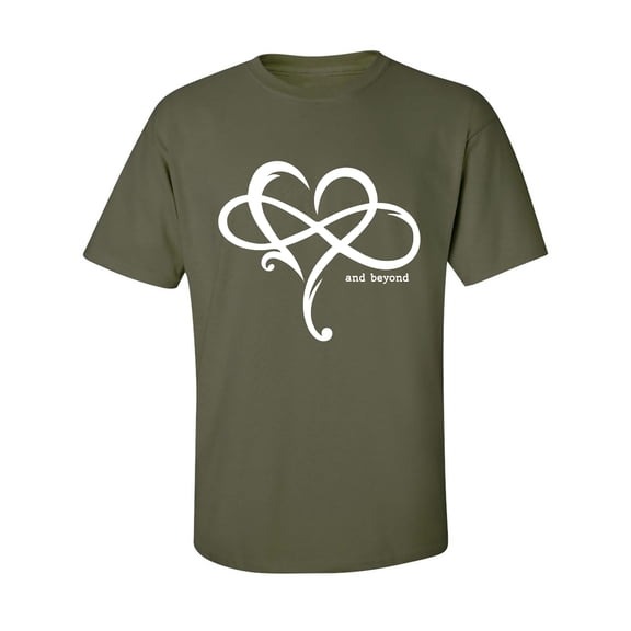 Heart Infinity and Beyond Adult Short Sleeve T-shirt