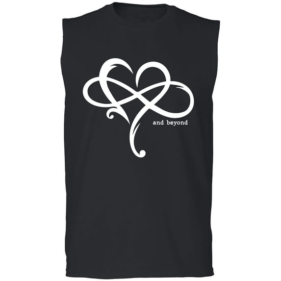Heart Infinity and Beyond Adult Sleeveless Tee