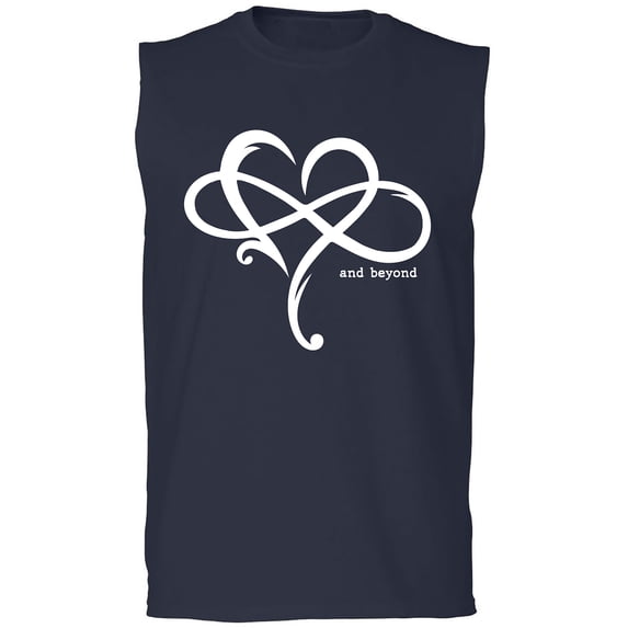 Heart Infinity and Beyond Adult Sleeveless Tee
