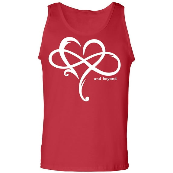 Heart Infinity and Beyond Adult Tank Top