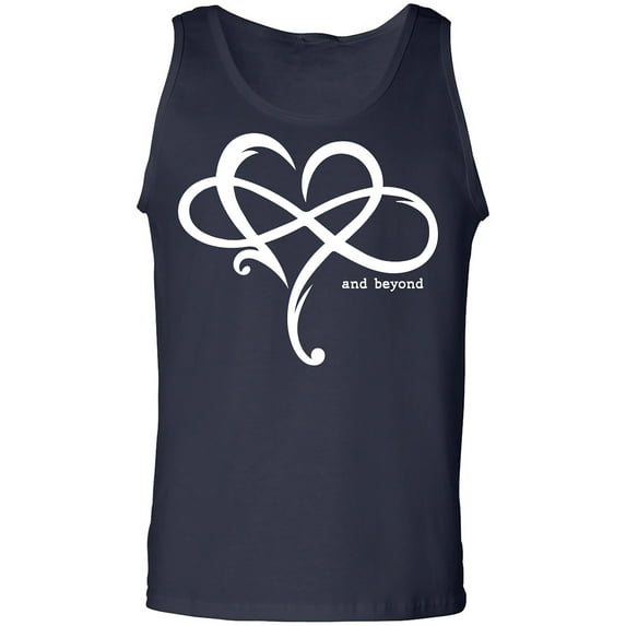 Heart Infinity and Beyond Adult Tank Top
