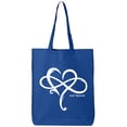 thumbnail image 1 of Heart Infinity and Beyond Cotton Canvas Tote Bag, 1 of 1