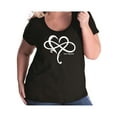 thumbnail image 1 of Heart Infinity and Beyond Womens Plus Size Scoopneck Tee, 1 of 1