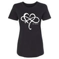 thumbnail image 1 of Heart Infinity and Beyond Womens crewneck tee, 1 of 2