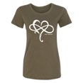 thumbnail image 1 of Heart Infinity and Beyond Womens crewneck tee, 1 of 2