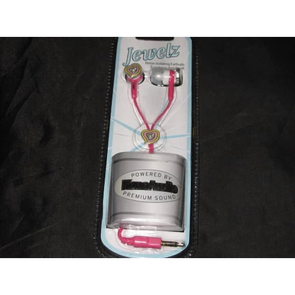 Heart Ipopperz Earbuds Noise Isolating 3.5Mm Plug Mp3 Phone Stereo Gems New!