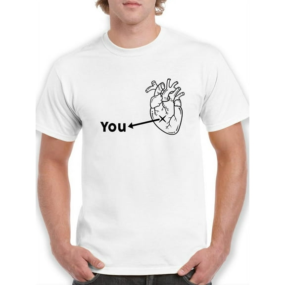 Heart, Is You Men T-Shirt, Male Large