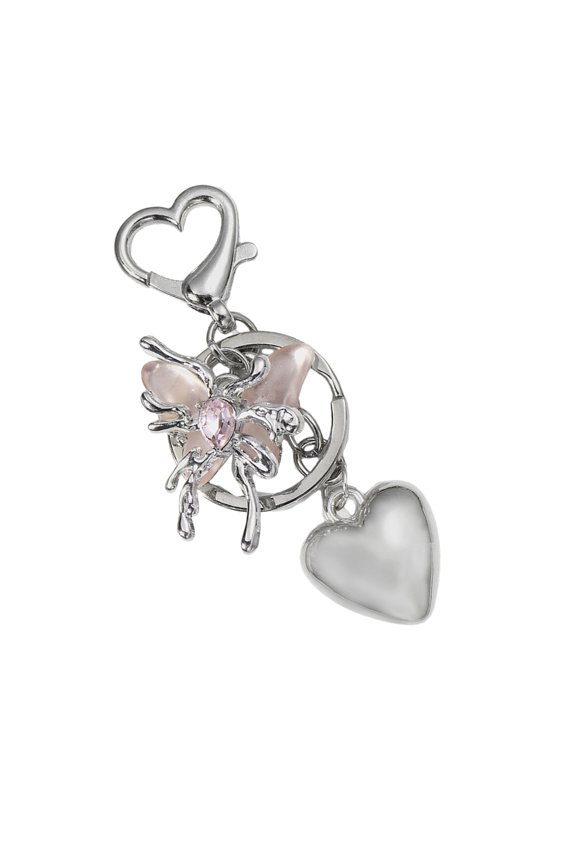 Heart Key Accessory with Bowknot Feature Elegant Gift for Special Occasions