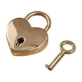 thumbnail image 1 of Heart Keychain Lock Set, Couple's Gift Lock Accessory, Romantic Symbolic Keepsake for Valentine's Day, 1.1"x1.5", 1 of 6
