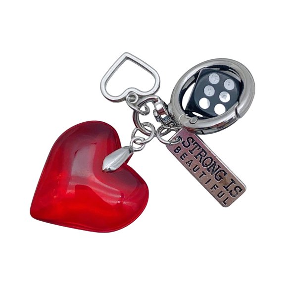Heart Key Chain Multifuntional Bag Accessory Heart Key Pendant Key Holder Bag Ornament Key Accessory for Any Occasion