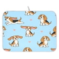 thumbnail image 1 of Heart King Charles Dog Pattern Drying Dish Mat Quick Drying Absorbent Soft Durable for Kitchen 16" x 18", 1 of 10