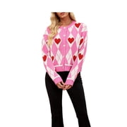 Heart Knit Cardigan Sweater with Soft Texture and Cozy Layering Design for Daily Wear