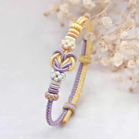 Heart Knot Diy Carrying Strap Finished Women's Hand-woven Red Rope
