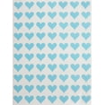 thumbnail image 1 of Heart Label Sticker in Light Blue  1/2" (0.5 inch) Heart stickers 13mm for Envelopes, Invitation Seals, gift packaging, boxes and bags - 350 pack by Royal Green, 1 of 6