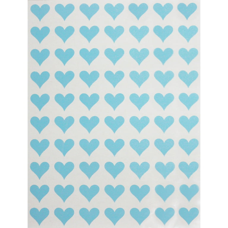 Pink Heart Stickers in 0.5 inch (13mm) 1/2 - Heart Adhesive Labels for use  at Home, Office and School Perfect for Valentines Day, Gifts Arts and