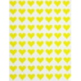 thumbnail image 1 of Heart Label sticker in Yellow- 1/2 (0.5 inch) 13mm Heart stickers for Envelopes, Invitation Seals, gift packaging, boxes and bags - 350 pack by Royal Green, 1 of 6