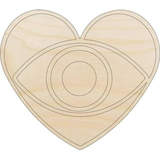 Heart - Laser Cut Out Unfinished Wood Craft Shape XTR46 Heart - Laser Cut Out Unfinished Wood Craft Shape XTR46