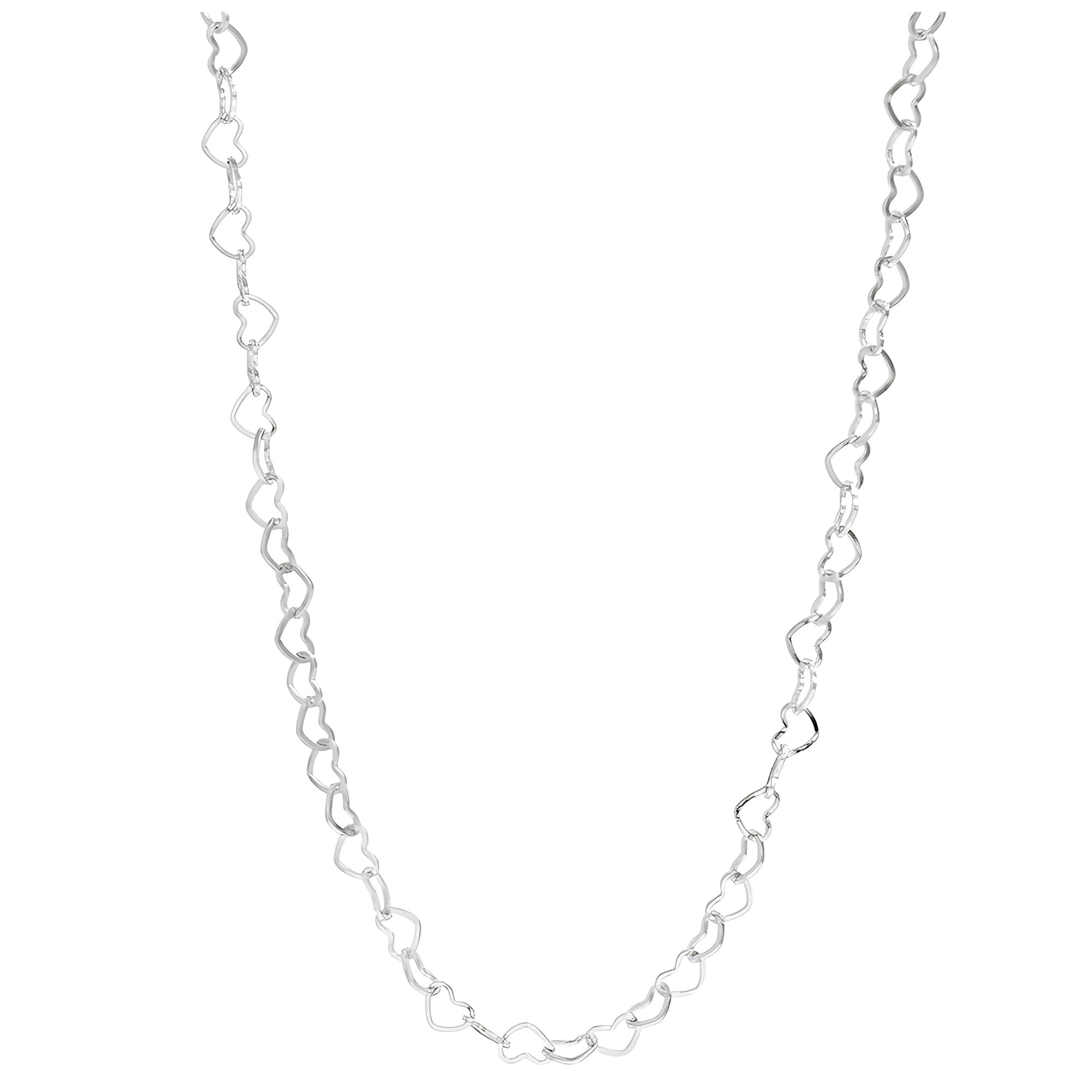 Heart Link Chain Necklace for Women 20 Inch 18K Gold PVD Plated Stainless Steel Ginger Lyne