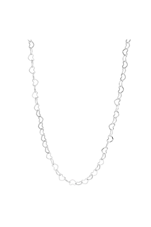 Heart Link Chain Necklace for Women 20 Inch 18K Gold PVD Plated Stainless Steel Ginger Lyne