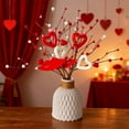 thumbnail image 1 of Heart and Lips Decor Bendable Branch, 19-inch Artificial Flower with Wire Stem for Valentine's Day, Wedding, Garden, Outdoor Indoor Decoration Multicolor, 1 of 6