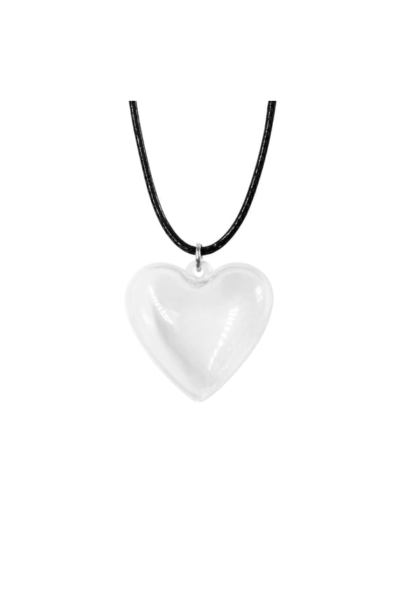 Heart Locket Keepsake Capsule Necklace